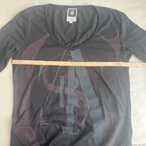 G Star Raw Ruby V T Logo Women's Cotton V-neck Casual Top T-Shirt Large - Picture 12 of 12